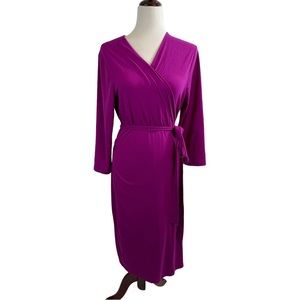 Gap Magenta Jersey wrap dress
